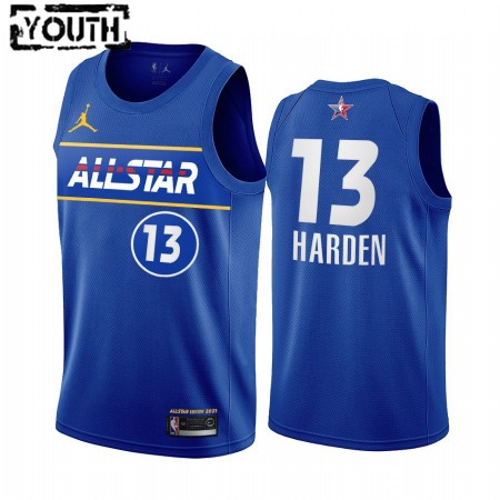 Maillot Basket Brooklyn Nets James Harden 13 2021 All-Star Jordan Brand Bleu Swingman - Enfant
